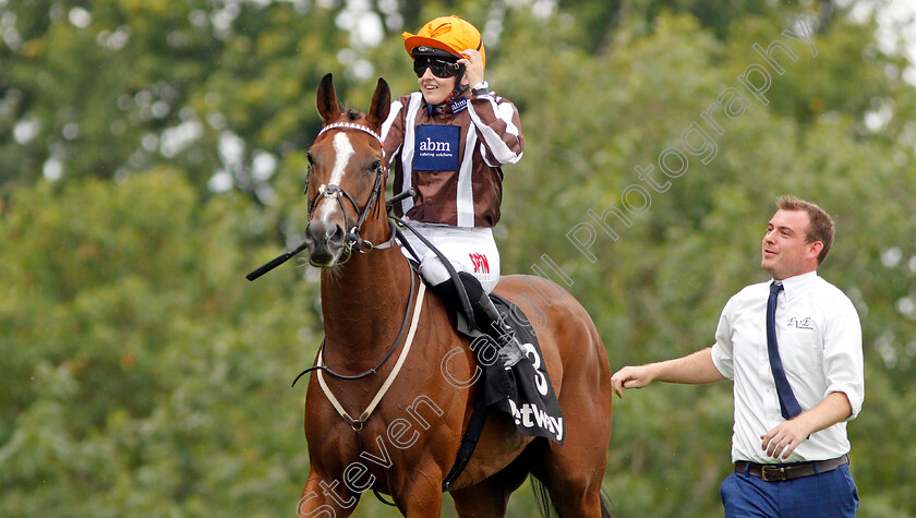 Hyanna-0011 
 HYANNA (Georgia Dobie) after The Betway Heed Your Hunch Handicap
Sandown 31 Aug 2019 - Pic Steven Cargill / Racingfotos.com