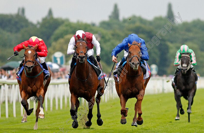 Space-Blues-0003 
 SPACE BLUES (right, William Buick) beats GLORIOUS JOURNEY (2nd left) and HIGHFIELD PRINCESS (left) in The Sky Bet City Of York Stakes
York 21 Aug 2021 - Pic Steven Cargill / Racingfotos.com