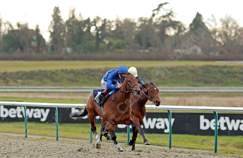 Tamborrada-0003 
 TAMBORRADA (Adam Kirby) wins The Ladbrokes Watch Racing Online For Free Novice Stakes
Lingfield 29 Jan 2021 - Pic Steven Cargill / Racingfotos.com