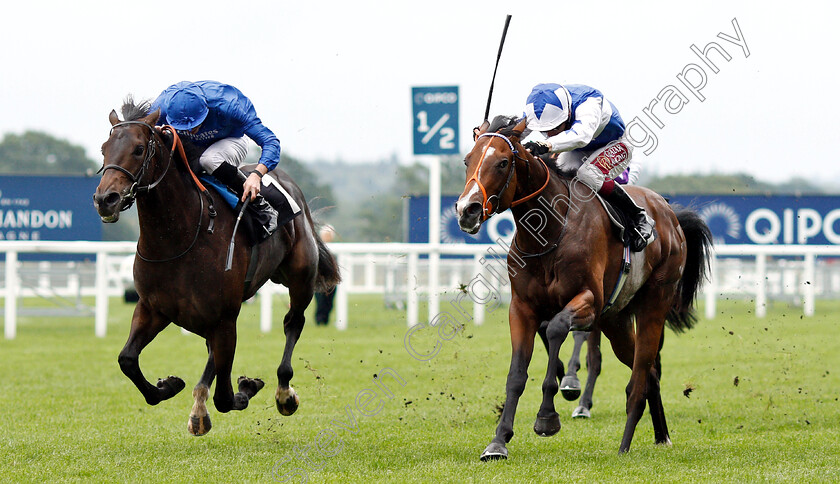 Al-Dabaran-0002 
 AL DABARAN (left, James Doyle) beats SUN POWER (right) in The Wooldridge Group Pat Eddery Stakes
Ascot 27 Jul 2019 - Pic Steven Cargill / Racingfotos.com