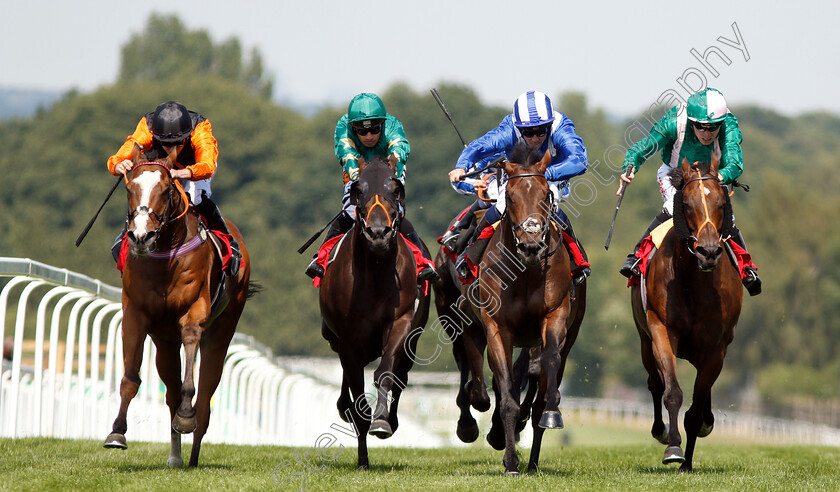 Mustashry-0006 
 MUSTASHRY (2nd right, Jim Crowley) beats SPARK PLUG (right) EUGINIO (2nd left) and BIG COUNTRY (left) in Davies Insurance Services Gala Stakes
Sandown 6 Jul 2018 - Pic Steven Cargill / Racingfotos.com