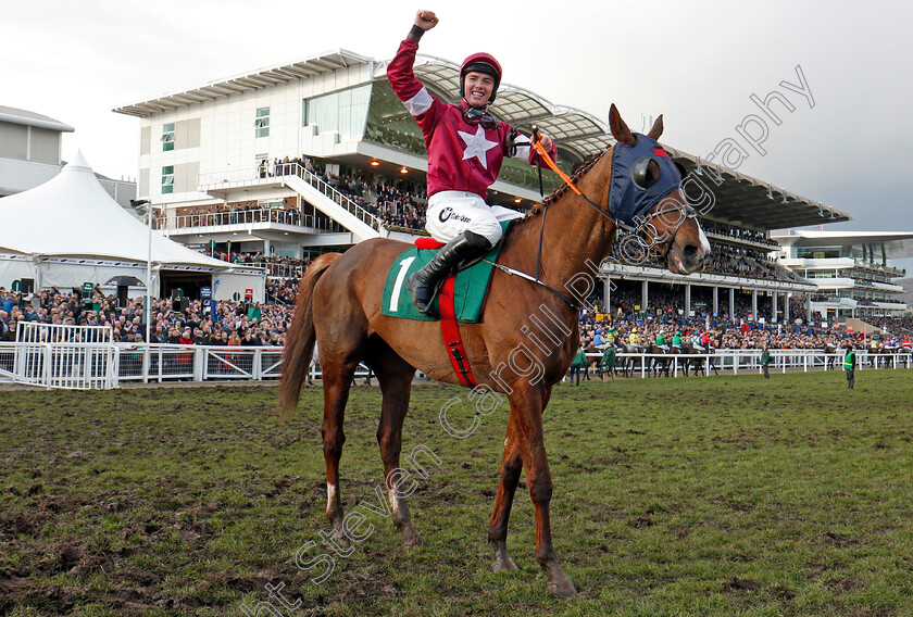 Blow-By-Blow-0008 
 BLOW BY BLOW (Donagh Meyler) after The Martin Pipe Conditional Jockeys Handicap Hurdle Cheltenham 16 mar 2018 - Pic Steven Cargill / Racingfotos.com