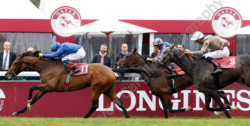 Wild-Illusion-0005 
 WILD ILLUSION (William Buick) beats HOMERIQUE (right) in The Prix De L'Opera
Longchamp 7 Oct 2018 - Pic Steven Cargill / Racingfotos.com