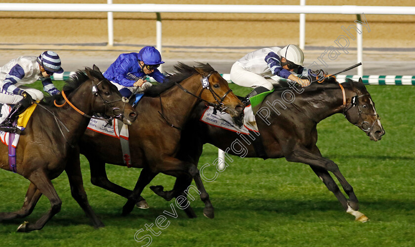 Warren-Point-0003 
 WARREN POINT (centre, Mickael Barzalona) beats SEAN (farside) and SOLID STONE (left) in The Dubai Millennium Stakes
Meydan 2 Feb 2024 - Pic Steven Cargill / Racingfotos.com