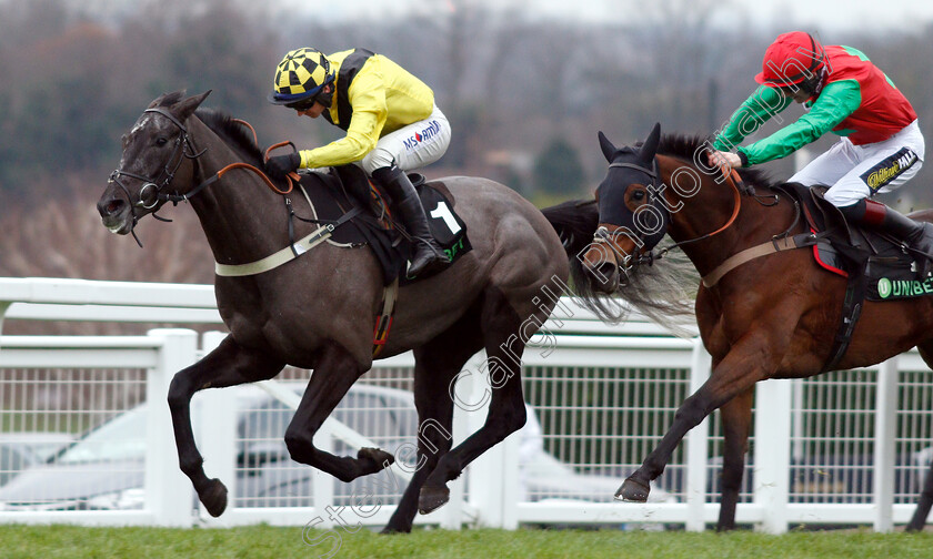 Elixir-De-Nutz-0008 
 ELIXIR DE NUTZ (Tom O'Brien) wins The Unibet Tolworth Hurdle
Sandown 5 Jan 2019 - Pic Steven Cargill / Racingfotos.com