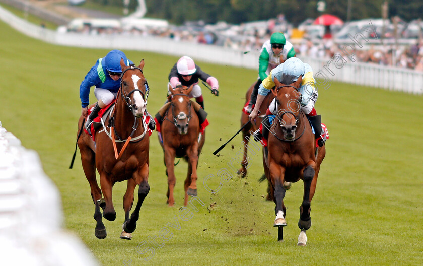 Dancing-King-0001 
 DANCING KING (left, Joe Fanning) beats NAGANO (right) in The Tote March Stakes
Goodwood 28 Aug 2021 - Pic Steven Cargill / Racingfotos.com