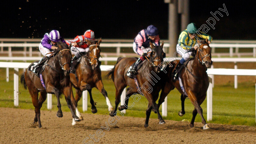 Under-The-Twilight-0003 
 UNDER THE TWILIGHT (left, Tom Marquand) beats GOLDEN OWL (centre, Oisin Murphy) and LORD LOVELACE (right, William Buick) in The Support The Injured Jockeys Fund Novice Stakes
Chelmsford 14 Oct 2021 - Pic Steven Cargill / Racingfotos.com