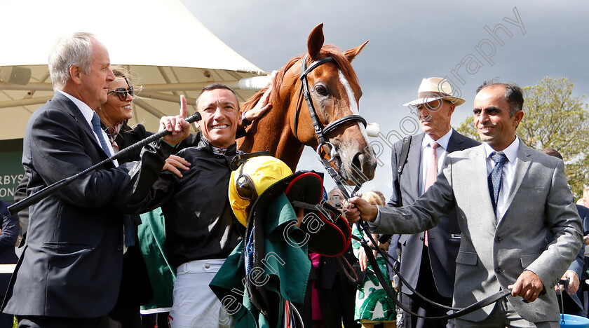 Stradivarius-0019 
 STRADIVARIUS (Frankie Dettori) with Bjorn Nielsen, John Gosden and Surinder Parmar after The Weatherbys Hamilton Lonsdale Cup
York 24 Aug 2018 - Pic Steven Cargill / Racingfotos.com