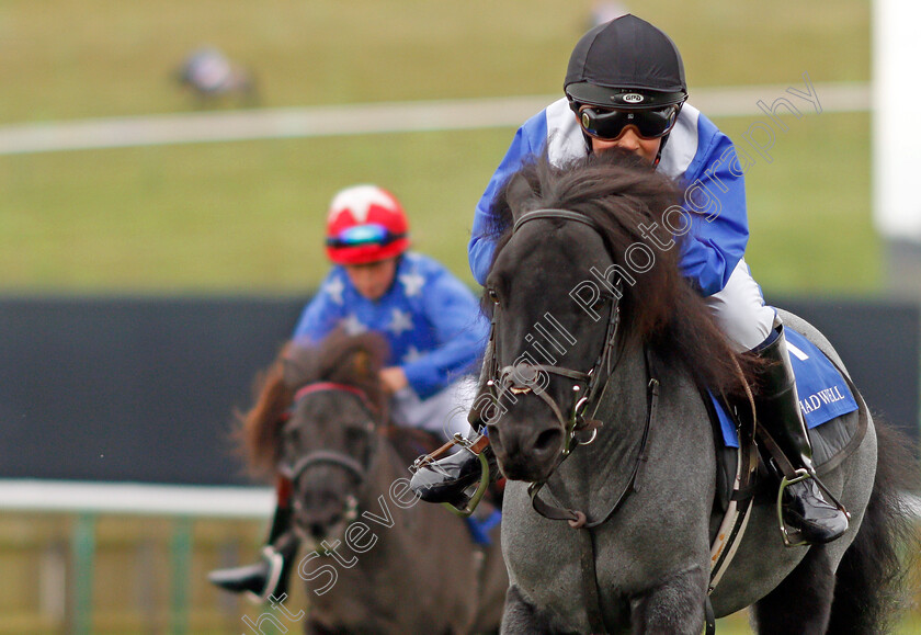 Briar-Smokey-Joe-0006 
 BRIAR SMOKEY JOE (Zak Kent) wins The Shetland Pony Grand National Flat Race Newmarket 29 Sep 2017 - Pic Steven Cargill / Racingfotos.com