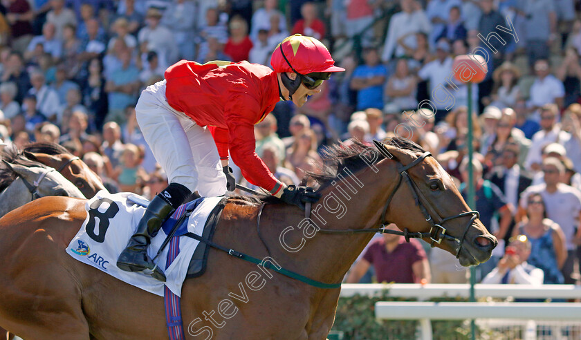 Highfield-Princess-0001 
 HIGHFIELD PRINCESS (Jason Hart) wins The Prix Maurice de Gheest 
Deauville 7 Aug 2022 - Pic Steven Cargill / Racingfotos.com