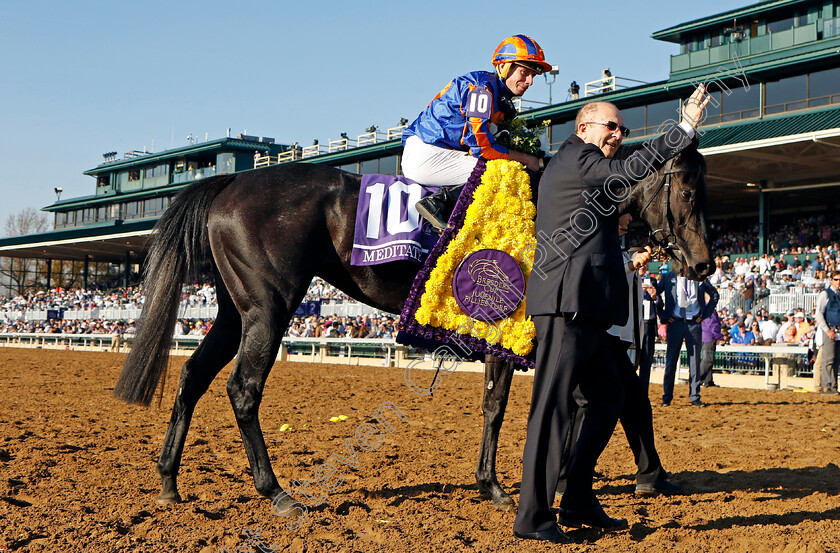 Meditate-0007 
 MEDITATE (Ryan Moore) after the Breeders' Cup Juvenile Fillies Turf 
Breeders Cup Meeting, Keeneland USA, 4 Nov 2022 - Pic Steven Cargill / Racingfotos.com