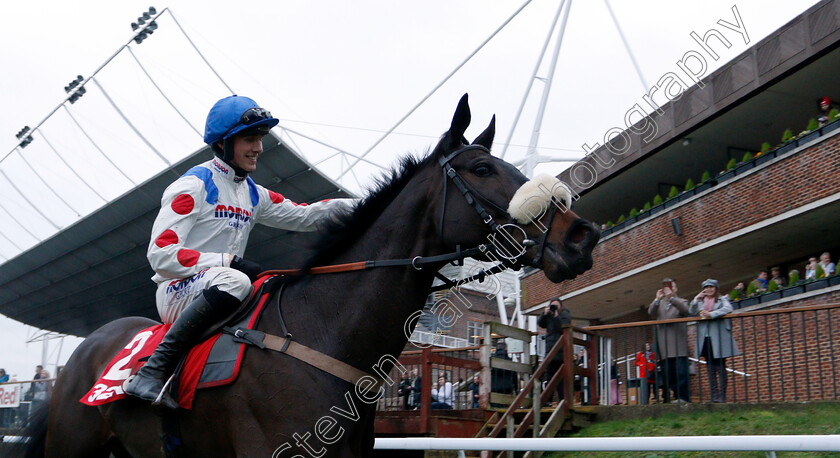 Clan-Des-Obeaux-0016 
 CLAN DES OBEAUX (Harry Cobden) after The 32Red King George VI Chase
Kempton 26 Dec 2018 - Pic Steven Cargill / Racingfotos.com