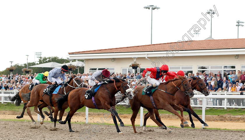 Majboor-0002 
 MAJBOOR (right, Liam Keniry) beats QAROUN (left) in The Old Speckled Hen Handicap
Chelmsford 30 Aug 2018 - Pic Steven Cargill / Racingfotos.com