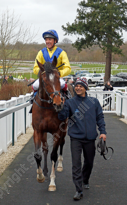 Dubai-Warrior-0010 
 DUBAI WARRIOR (Frankie Dettori) after The Betway Winter Derby 
Lingfield 22 Feb 2020 - Pic Steven Cargill / Racingfotos.com