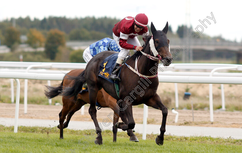 Ghashaam-0002 
 GHASHAAM (Daniel Mattsson) wins The Prix De L'Ark Handicap
Bro Park, Sweden 23 Sep 2018 - Pic Steven Cargill / Racingfotos.com