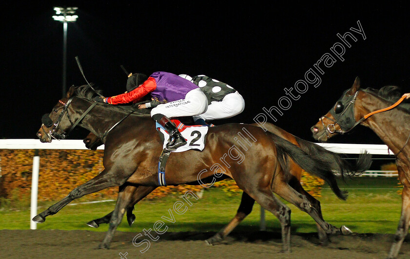 Desert-Flyer-0004 
 DESERT FLYER (Robert Havlin) wins The Unibet Casino Deposit £10 Get £40 Bonus Novice Stakes
Kempton 11 Nov 2020 - Pic Steven Cargill / Racingfotos.com