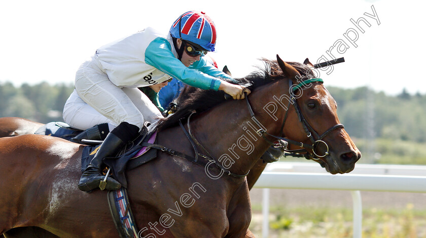 Nastenka-0004 
 NASTENKA (Jane Elliott) wins The Women Jockeys' World Cup Leg4
Bro Park Sweden 30 Jun 2019 - Pic Steven Cargill / Racingfotos.com