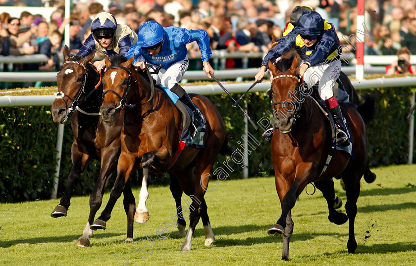 Yabher-0001 
 YABHER (right, Cieren Fallon) beats MASUBI (left) in The British Stallion Studs EBF Maiden Stakes
Doncaster 14 Sep 2024 - Pic Steven Cargill / Racingfotos.com