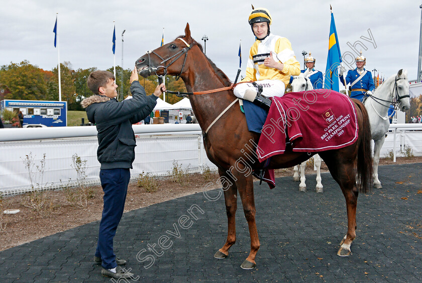 Corinthia-Knight-0010 
 CORINTHIA KNIGHT (Luke Morris) after The Clarion Sign Bro Park Sprint Championship
Bro Park, Sweden 22 Sep 2019 - Pic Steven Cargill / Racingfotos.com