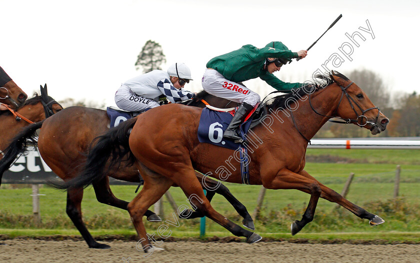 Gorgeous-Noora-0003 
 GORGEOUS NOORA (Luke Morris) wins The Betway Sprint Handicap Lingfield 21 Nov 2017 - Pic Steven Cargill / Racingfotos.com