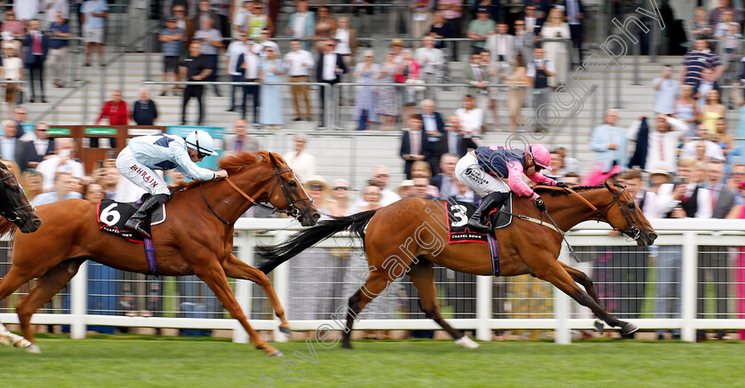 Billy-Mill-0002 
 BILLY MILL (Saffie Osborne) beats AMSTERDAM (centre) in The Chapel Down Handicap
Ascot 26 Jul 2024 - Pic Steven Cargill / Racingfotos.com