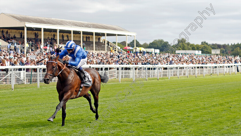 Baaeed-0008 
 BAAEED (Jim Crowley) wins The Juddmonte International Stakes
York 17 Aug 2022 - Pic Steven Cargill / Racingfotos.com