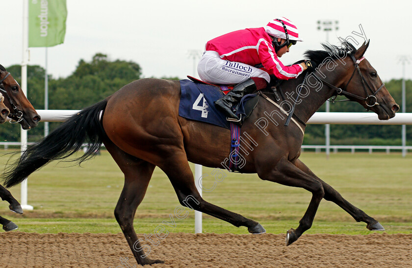 Tattoo-0006 
 TATTOO (Cieren Fallon) wins The Visit attheraces.com Maiden Auction Fillies Stakes
Wolverhampton 31 Jul 2020 - Pic Steven Cargill / Racingfotos.com