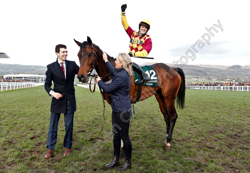 Siruh-Du-Lac-0011 
 SIRUH DU LAC (Lizzie Kelly) after The Brown Advisory & Merriebelle Stable Plate 
Cheltenham 14 Mar 2019 - Pic Steven Cargill / Racingfotos.com