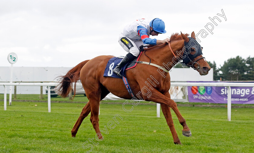 Oman-0003 
 OMAN (Neil Callan) wins The Xenor Logistics Local Global Personal Handicap
Yarmouth 22 Oct 2024 - Pic Steven Cargill / Racingfotos.com