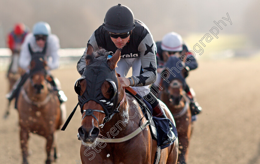 Bo-Selecta-0006 
 BO SELECTA (Stevie Donohoe) wins The Play Jackpot Games At sunbets.co.uk/vegas Maiden Handicap Lingfield 10 Jan 2018 - Pic Steven Cargill / Racingfotos.com