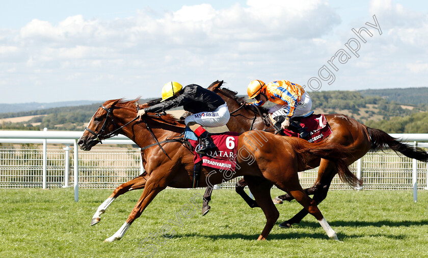 Stradivarius-0006 
 STRADIVARIUS (Andrea Atzeni) wins The Qatar Goodwood Cup
Goodwood 31 Jul 2018 - Pic Steven Cargill / Racingfotos.com