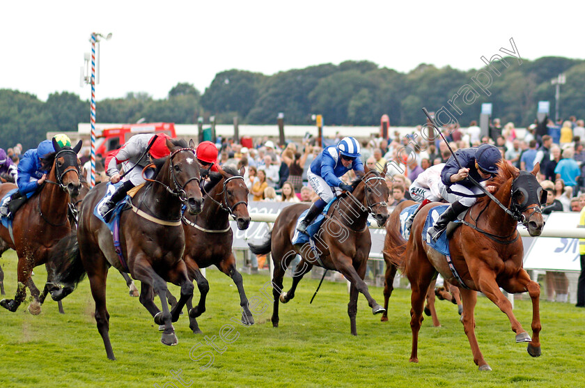 Rifleman-0001 
 RIFLEMAN (Ryan Moore) beats ISLA KAI (left) in The Sky Bet Mile Handicap
York 20 Aug 2021 - Pic Steven Cargill / Racingfotos.com