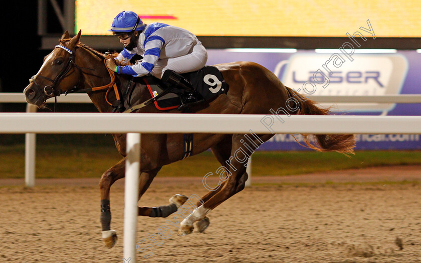 Lilkian-0003 
 LILKIAN (Molly Presland) wins The Havens Hospices Apprentice Handicap Div1
Chelmsford 22 Aug 2020 - Pic Steven Cargill / Racingfotos.com