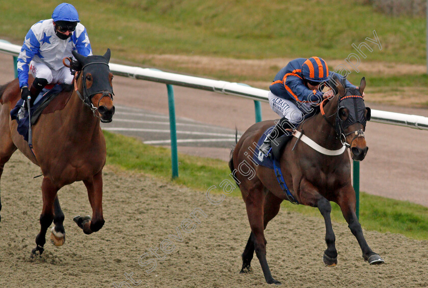 Torolight-0003 
 TOROLIGHT (Ben Curtis) beats MURHIB (left) in The Play 4 To Score At Betway Handicap
Lingfield 19 Feb 2021 - Pic Steven Cargill / Racingfotos.com