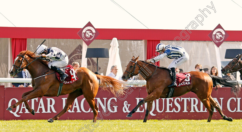 Albigna-0002 
 ALBIGNA (Shane Foley) beats MARIETA (right) in The Qatar Prix Marcel Boussac
Longchamp 6 Oct 2019 - Pic Steven Cargill / Racingfotos.com