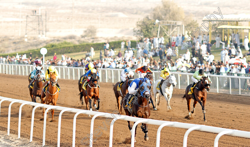 Shillong-0001 
 SHILLONG (Pat Cosgrave) wins The British University Dubai Handicap Jebel Ali 26 Jan 2018 - Pic Steven Cargill / Racingfotos.com