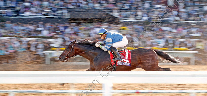 Dennis -Moment-0002 
 DENNIS' MOMENT (Irad Ortiz) trails the field in the Breeders Cup Juvenile after blowing the start
Santa Anita 1 Nov 2019 - Pic Steven Cargill / Racingfotos.com