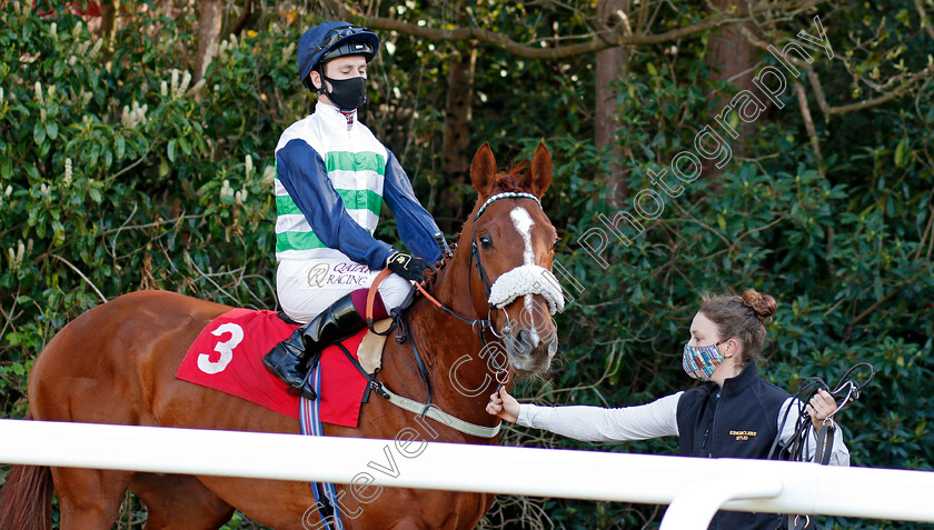 Juan-De-Montalban-0002 
 JUAN DE MONTALBAN (Oisin Murphy) before winning The bet365.com Handicap
Sandown 23 Apr 2021 - Pic Steven Cargill / Racingfotos.com