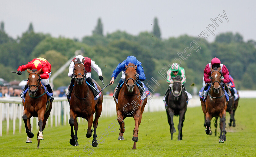 Space-Blues-0002 
 SPACE BLUES (centre, William Buick) beats GLORIOUS JOURNEY (2nd left) and HIGHFIELD PRINCESS (left) in The Sky Bet City Of York Stakes
York 21 Aug 2021 - Pic Steven Cargill / Racingfotos.com