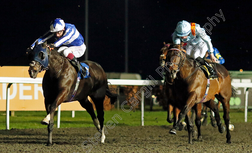 Fivethousandtoone-0004 
 FIVETHOUSANDTOONE (Oisin Murphy) beats BATAL DUBAI (right) in The Try Unibet's Improved Bet Builder Handicap
Kempton 14 Feb 2024 - Pic Steven Cargill / Racingfotos.com