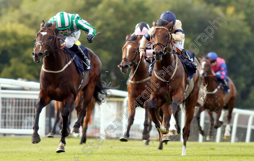 Dramatic-Sands-0003 
 DRAMATIC SANDS (right, Hollie Doyle) beats OVERPRICED MIXER (left) in The Bettingsites.ltd.uk Median Auction Maiden Stakes
Chepstow 2 Jul 2019 - Pic Steven Cargill / Racingfotos.com