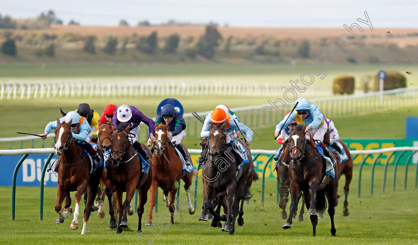 Rumstar-0007 
 RUMSTAR (right, Rob Hornby) beats MAYLANDSEA (2nd right) CRISPY CAT (2nd left) and PRINCE OF PILLO (left) in The Newmarket Academy Godolphin Beacon Project Cornwallis Stakes
Newmarket 7 Oct 2022 - Pic Steven Cargill / Racingfotos.com