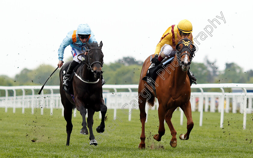 Ventura-Rebel-0003 
 VENTURA REBEL (left, Paul Hanagan) beats LADY PAULINE (right) in The Irish Thoroughbred Marketing Royal Ascot Two-Year-Old Trial Stakes
Ascot 1 May 2019 - Pic Steven Cargill / Racingfotos.com