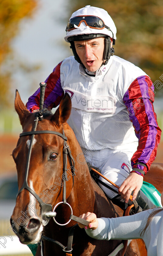 Laurens-0011 
 LAURENS (P J McDonald) after The bet365 Fillies Mile Newmarket 13 Oct 2017 - Pic Steven Cargill / Racingfotos.com