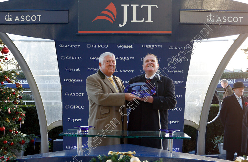 Paisley-Park-0017 
 Presentation to Andrew Gemmell for The JLT Long Walk Hurdle won by PAISLEY PARK
Ascot 22 Dec 2018 - Pic Steven Cargill / Racingfotos.com