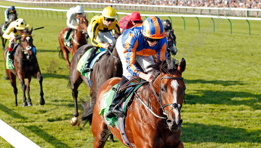 Clemmie-0004 
 CLEMMIE (Ryan Moore) wins The Juddmonte Cheveley Park Stakes Newmarket 30 Sep 2017 - Pic Steven Cargill / Racingfotos.com