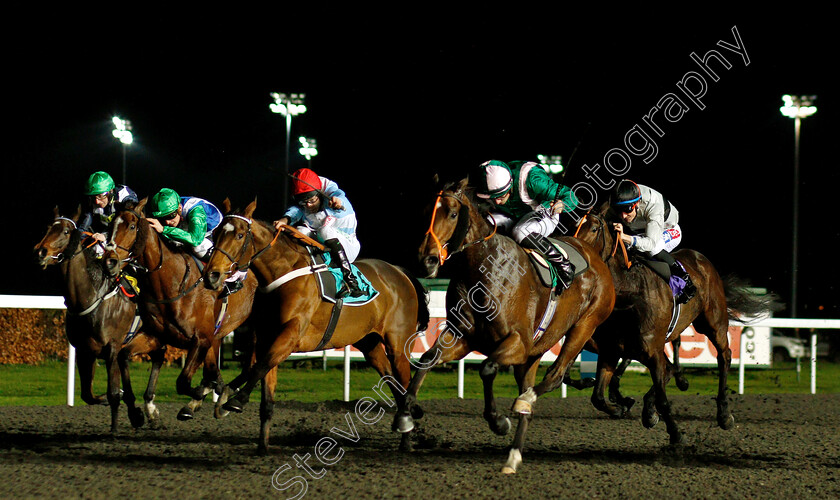 Spark-Plug-0004 
 SPARK PLUG (right, Tom Marquand) beats VERDANA BLUE (3rd left) and ARCHITECTURE (2nd left) in The 32Red Wild Flower Stakes
Kempton 5 Dec 2018 - Pic Steven Cargill / Racingfotos.com