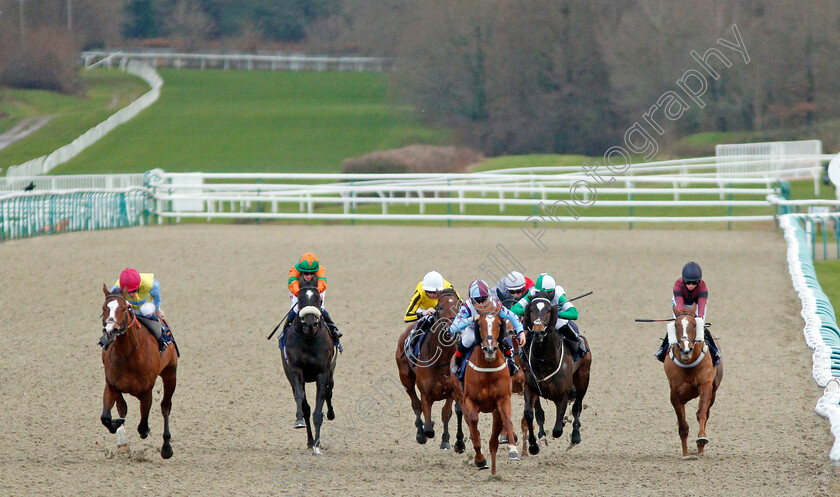 Stay-Classy-0001 
 STAY CLASSY (centre, Angus Villiers) wins The Ladbrokes Home Of The Odds Boost Fillies Handicap
Lingfield 11 Dec 2019 - Pic Steven Cargill / Racingfotos.com