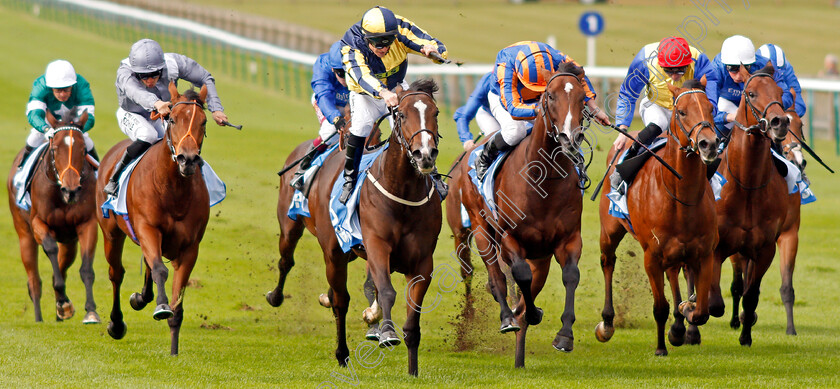 Good-Vibes-0001 
 GOOD VIBES (centre, Richard Kingscote) beats PISTOLETTO (3rd right) in The Newmarket Academy Godolphin Beacon Project Cornwallis Stakes
Newmarket 11 Oct 2019 - Pic Steven Cargill / Racingfotos.com