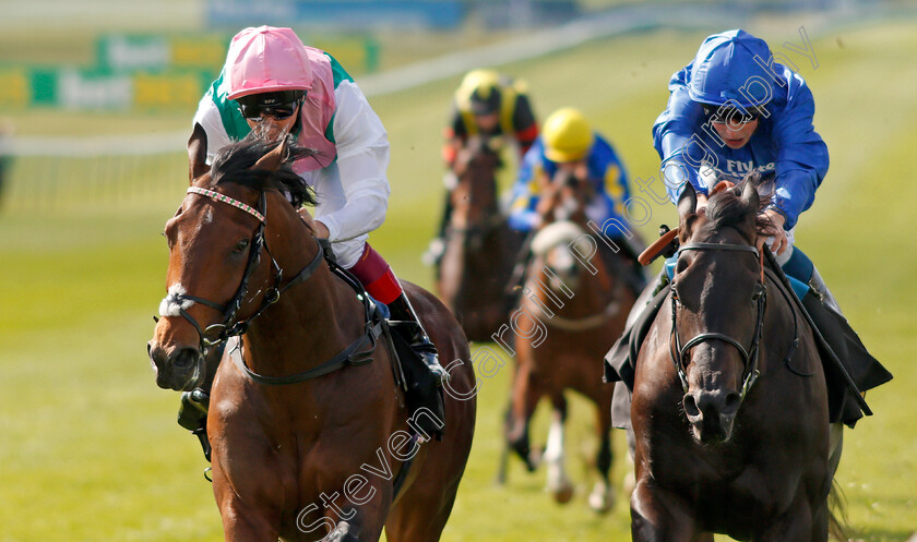 Purser-0006 
 PURSER (left, Frankie Dettori) beats SYMBOLIZATION (right) in The British EBF bet365 Conditions Stakes Newmarket 17 Apr 2018 - Pic Steven Cargill / Racingfotos.com